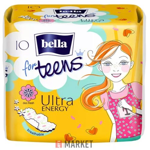 Bella For Teens Eü.Betét energy SÁRGA 10db-os #36