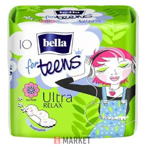 Bella For Teens Eü.Betét relax ZÖLD 10db-os #36