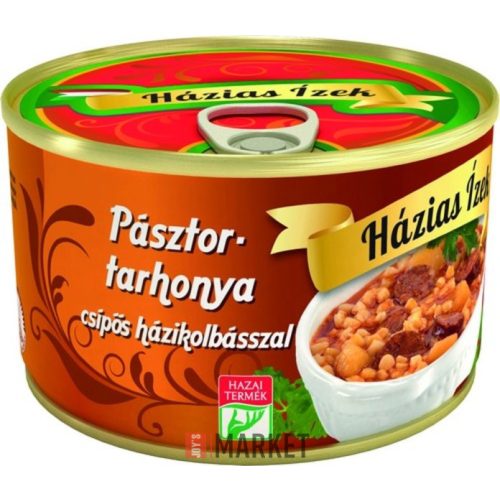 H.Í Pásztortarhonya csípõs házikolbásszal 400gr 6/#