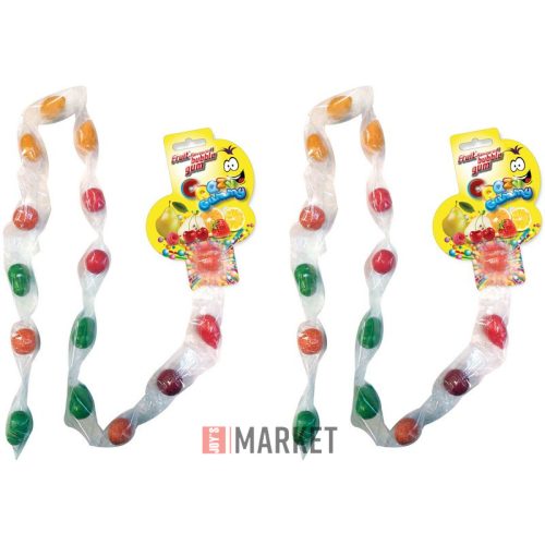 Crazy Gummy Vegy.Gyüm. Ízu rágógumi füzér 15*5g  #15