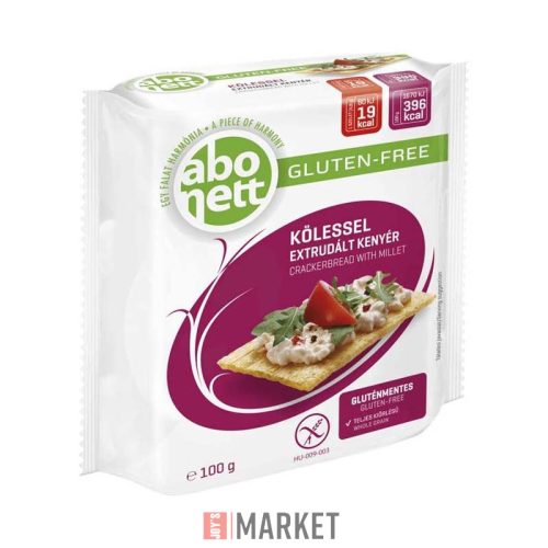 Abonett extrudált kenyér 100g Köleses g.ment #12